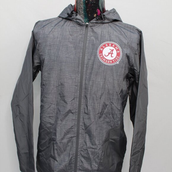 Alabama Crimson Tide Rivalry Threads Mens Windbreaker Jacket Gray Size Small - Picture 2 of 10